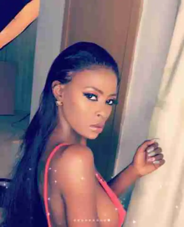 BBNaija: Ex-BBNaija Housemate, Khloe, Glows In Braless Outfit (Photos)